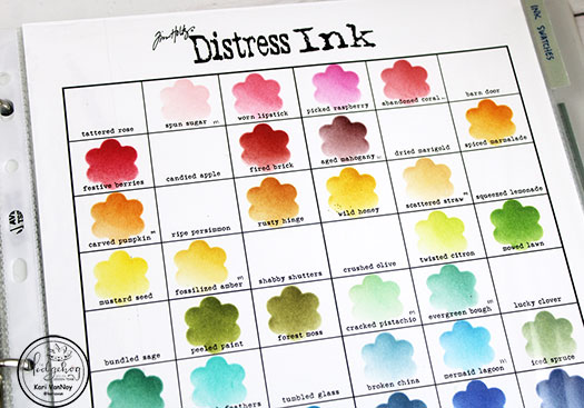 Craft Organization: Alcohol Ink Swatches