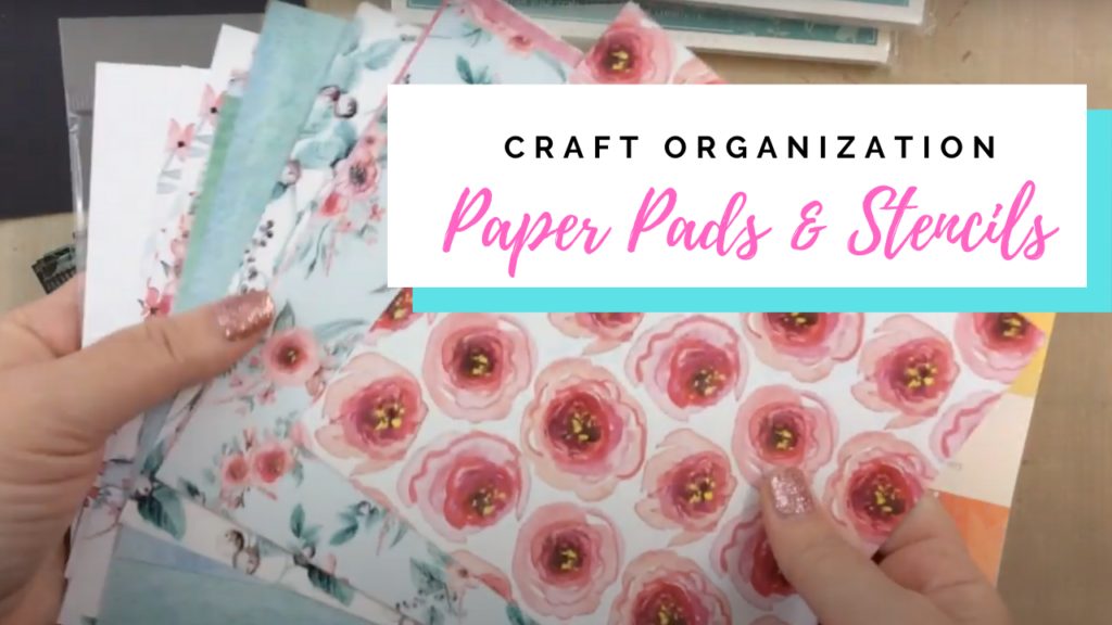 !THUMBNAIL organizing paper pads & stencils