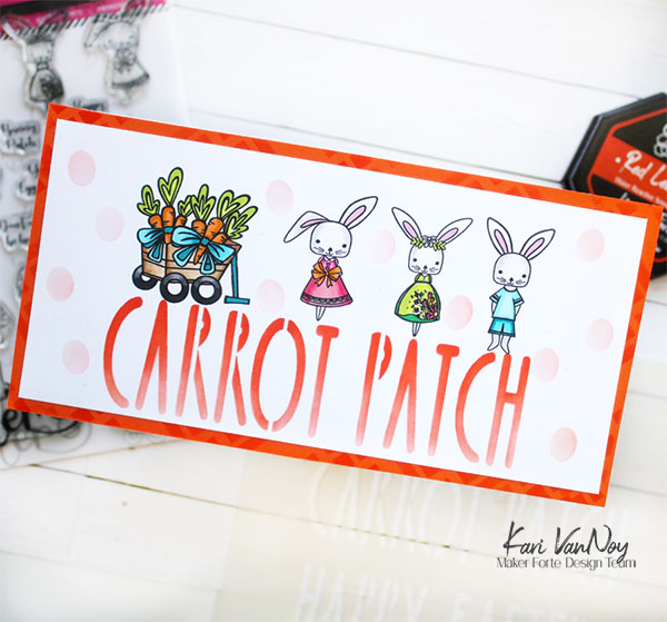 SUNSHINE-Bunny-Patch-card-crooked-with-supplies-Kari-V