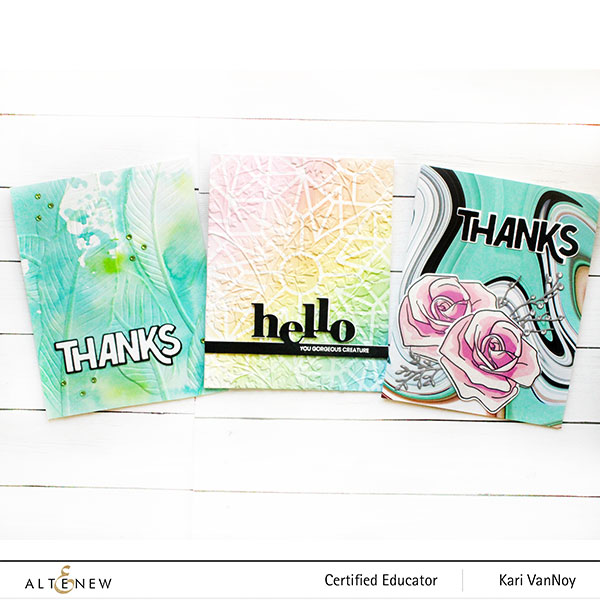 SUNSHINE-Altenew-all-3-cards-Cartoon-Roses-and-Embossing-folders