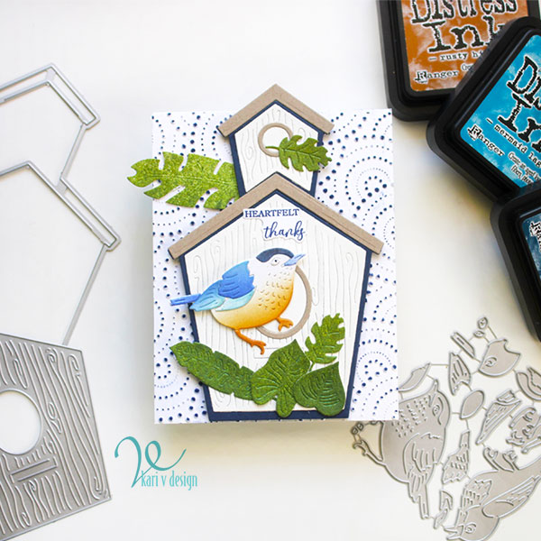 Birds and Birdhouse Pop-Up Cards | Sunshine in my pocket