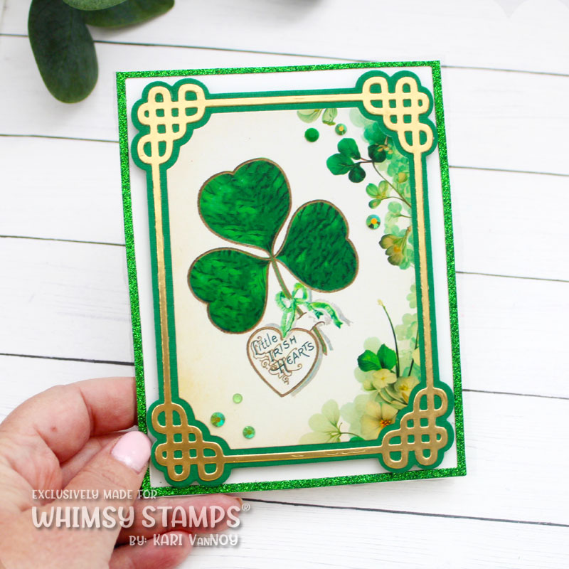 Kari-V-St-Patricks-Vintage-Postcards-QCF-Celtic-Knots-Die-set-card-2